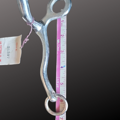 Mors 3 ou 4 anneaux pour cheval filet bris, inox type Pessoa - neutre