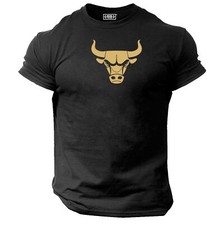 Bull T Shirt Gym Clothing Bodybuilding Training Workout Exercise Boxing MMA Top