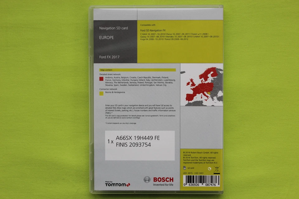 SD KARTE NAVIGATION FORD EUROPA FX 2017 FOCUS KUGA GALAXY MONDEO C-MAX S-MAX TOP - Bild 2 von 4