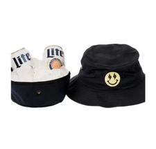 Miller Lite x J Balvin Bucket Hat Cooler Exclusive Limited Edition Jose Smiley
