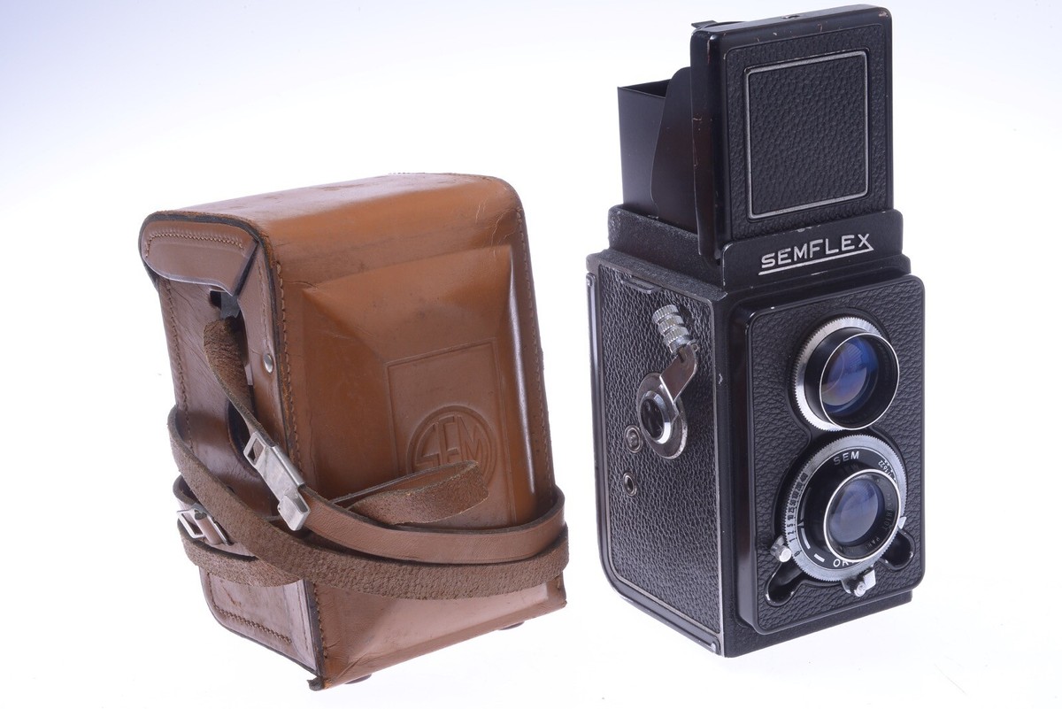 フィルムカメラ SEMFLEX  SOM BERTHIOT FLOR 75mm F3.5 ✓ SEM SEMFLEX CAMERA STANDARD TLR *WORKS 100%* SOM BERTHIOT