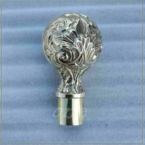 Designer Style Head Handle Vintage Brass Knob FOR Cane Walking Stick Only Handle - Picture 5 of 7