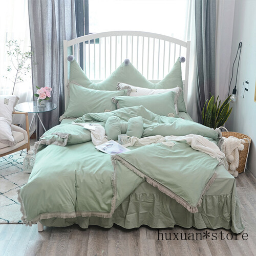 Princess Bedding Set Tassels Duvet Cover Bed Sheet Twin Queen King Size