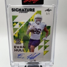 2023 Leaf Signature Series 1/1 Evan Hull RC Auto Colts green camo 1 of 1