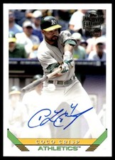 2022 Topps Archives 1993 Fan Favorites Coco Crisp Auto Athletics #93FF-CC A's