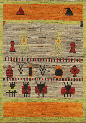 Custom Luxury Hand-Knotted Moroccan Wool Rug Modern Home Decor 6x8 ft