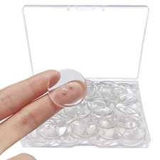 50Pcs Buttons 2 Hole, Resin Clear Buttons for Sewing and DIY Craft(1 Inch) 