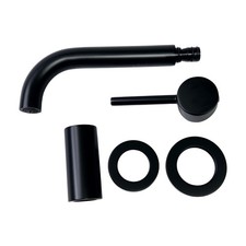 Signature Hardware 483899 Lexia Wall Mounted Bathroom Faucet - Matte Black Signature Hardware 483899 Lexia Wall Mounted Bathroom Faucet - Matte Black