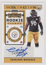 2019 Panini Contenders Rookie Ticket Isaiah Buggs #232 Auto 7i2
