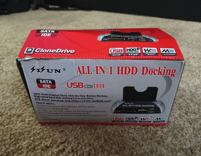 UN All-in-1 HDD Docking Station 2.5/3.5 USB 3.0/2.0 SATA/IDE Clone