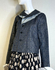 2002 COMME DES GARCONS Robe de Chambre Printed Denim Jacket Size M, VTG Japan