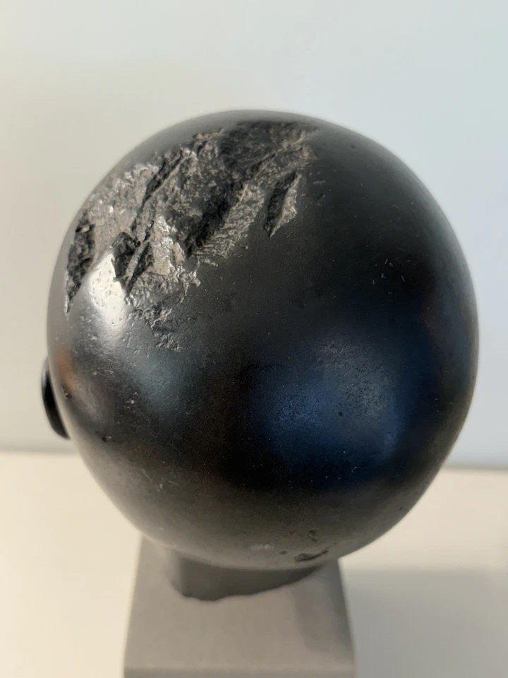 "Escultura de cabeza de hombre vintage de tamaño natural hecha a mano muy pesada 13"" pulgadas de alto" Foto 3 de 4