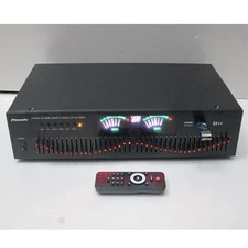 EQ666BT Dual 20-Band Stereo EQ Graphic Equalizer +4pcs Cable +Dual RCA Connector