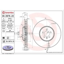 2x Brembo Scheibenbremse vorne 26125230