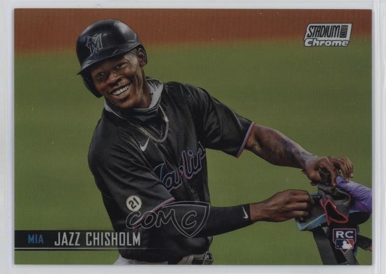 2021 Topps Stadium Club Chrome Refractor Jazz Chisholm #47 04eb