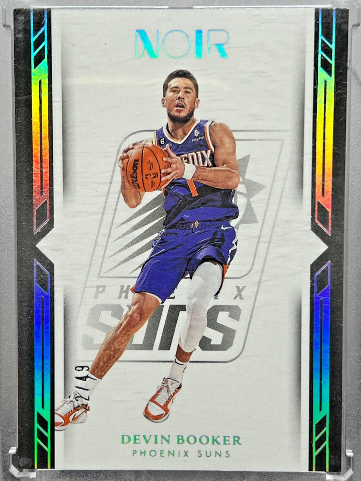 2022-23 Panini Noir Association Edition Holo Silver #68 Devin Booker /49