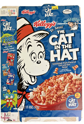 2003 Dr Seuss' Cat in the Hat Kellogg's Cereal Box