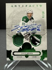 2017-18 Upper Deck Artifacts Jason Spezza Emerald Auto Patch 01/10