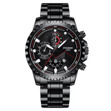Waterproof Men's Watch Classic Stainless Steel Quartz Luminous Luxury Wristwatch