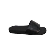 Image of Hugo Boss Mens Black Rubber Slides Sandal Eu43 HBD1