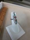 Native American Hopi Sterling Silver Turquoise Kachina Inlay Ring Size 5 — photo 3