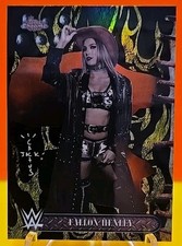 2025 Topps Chrome x Cactus Jack WWE Fallon Henley #78 Yellow Flame Refractor