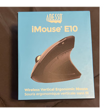 Adesso iMouse E10 Wireless Vertical Ergonomic Mouse Optical 1600 DPI Black