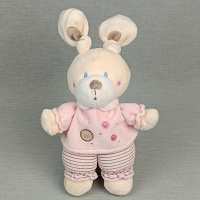 Simba Toys Nicotoys Hase   Kuscheltier Stofftier Plüschtier Rosa Anzug Streifen
