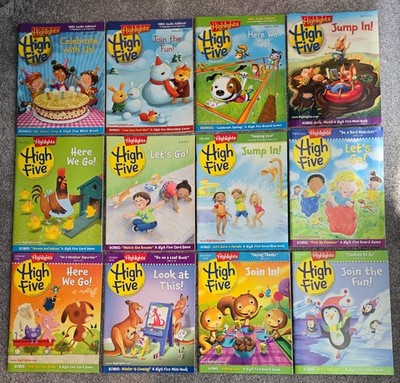 Highlights High Five Magazine Complete 2012 Set - 12 Issues January to December