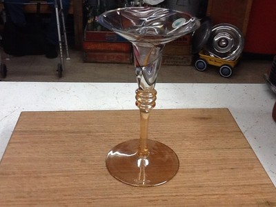 PartyLite Calypso Mosaic-Stained Glass Taper Candle Holder 7'' Vintage Free Ship