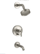 Kohler Purist K-T14420-4G-BN Bath Tub Spout Valve Trim ShowerHead Brushed Nickel