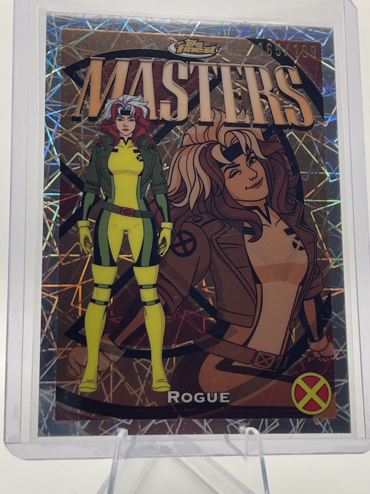 2025 Topps Finest Marvel X-Men '97 Destroyers Rogue #39 Laser Refractor /199