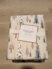 Pottery Barn Teen Winter Wonderland QUEEN Sheet Set Pink New