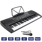 Digital Piano Music Keyboard - Portable Electronic Instrument with Mic - 61 Key