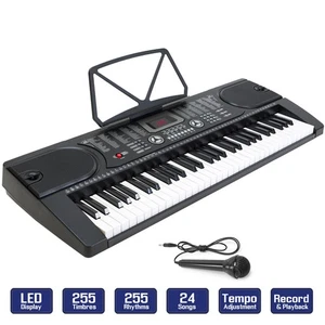 Clavier numérique de musique de piano - Instrument électronique portable avec micro - 61 Clé