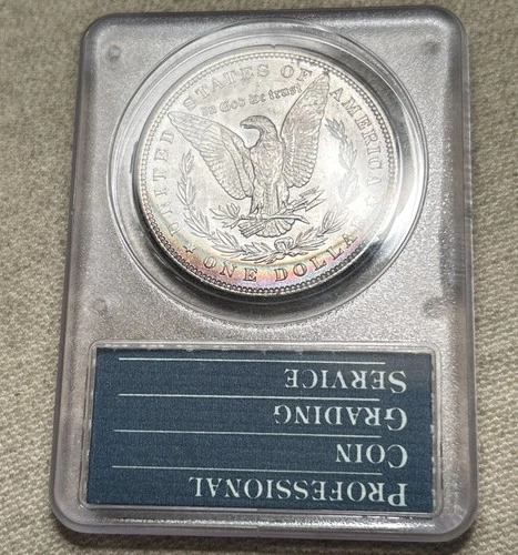 New ListingREVERSE TONER 1883 Morgan Silver Dollar PCGS MS63 CAC Rattler PJ