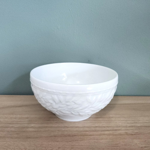 Bernardaud Limoges LOUVRES White Porcelain 5.5" Rice Bowl