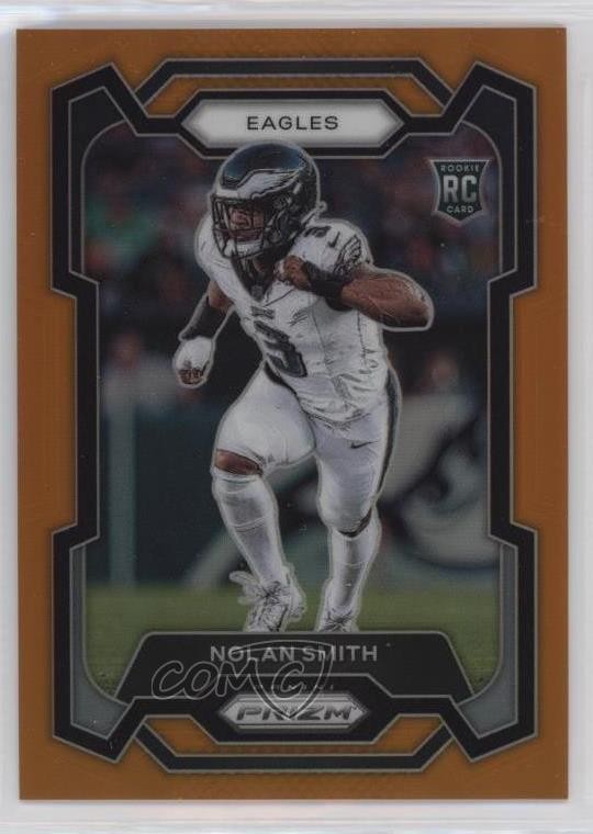 2023 Panini Prizm Rookies Orange Prizm 129/249 Nolan Smith #382 18k2