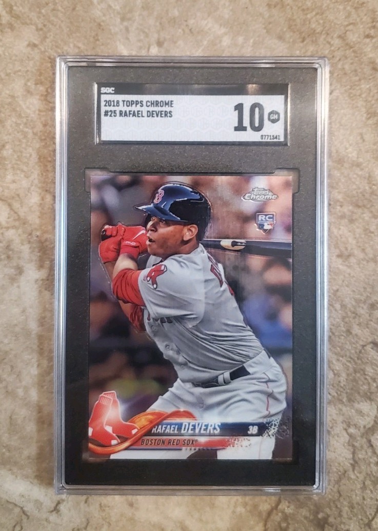 2018 Topps Chrome 25 Rafael Devers. (RC) SGC 10