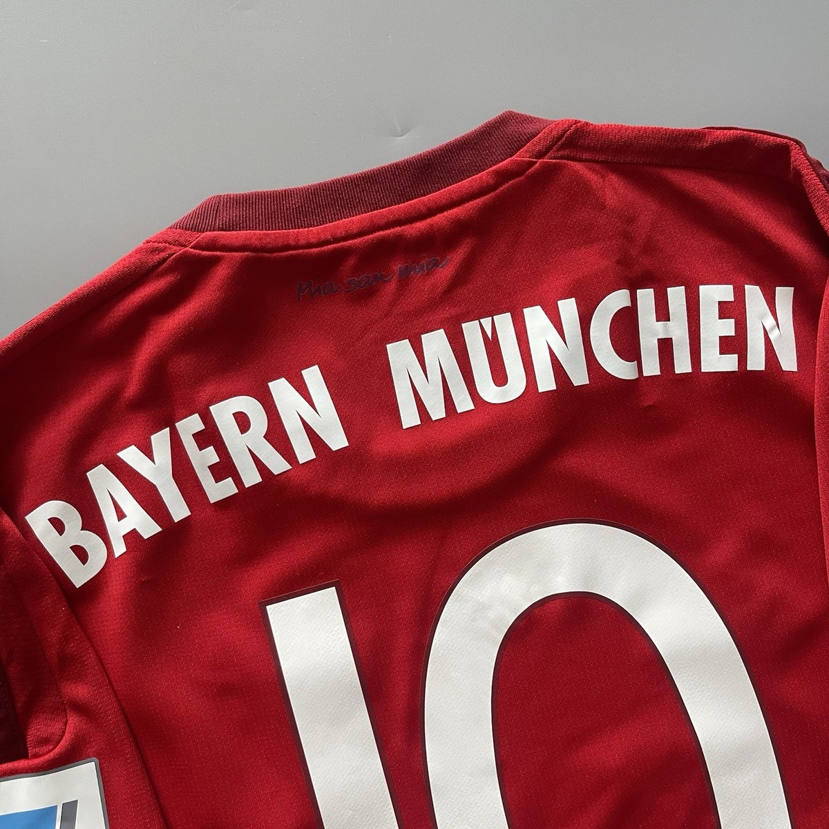 BAYERN MUNICH ADIDAS 2015/2016 FOOTBALL HOME JERSEY #10 ROBBEN