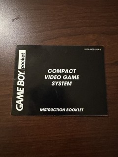 Nintendo Game Boy Pocket System Instruction Manual Booklet H/GA MGB USA 2