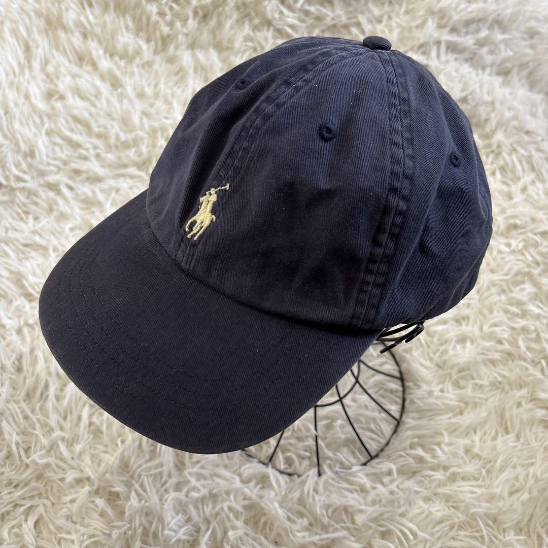 POLO Ralph Lauren logo pony ricamo berretto navy anni 90 vintage