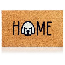 Home Dog - 17"x29" - Coir Door Mat with Heavy Duty Backing - Welcome Mats for...