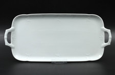 AK Kaiser Rokokoform Dubarry weiß Königskuchenplatte Platte Griffe Porzellan