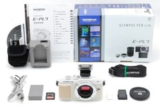 MINT wBox Olympus PEN Lite E-PL7 16.1MP Digital Camera 2844 Shots US Duty Paid