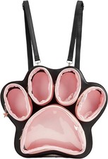 Cat Paw Ita Bag Kawaii Cute Backpack Ita Display Backpack with Clear Pocket P...