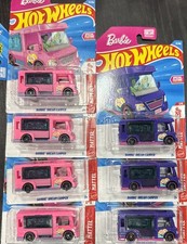 🔥2026 Hot Wheels Pink & Purple Barbie Dream Camper w/ Special Feature Lot of 6