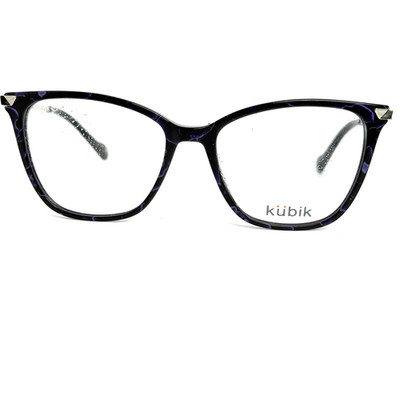 Kubik COS 5063 C3 Eyeglasses Frames Purple Black 52-16-140 IL H18985
