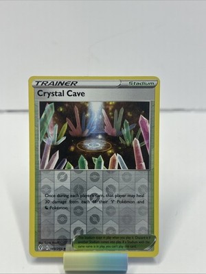 Pokémon Reverse Holo Crystal Cave 144/203 Evolving Skies Uncommon Trainer LP