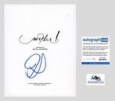 JENNIFER LAWRENCE AUTOGRAPH SIGNED MOTHER FULL SCRIPT ACOA